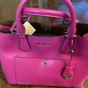 Michael Kors  Large Greenwich Leather Grab Tote